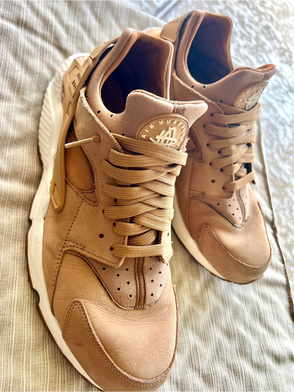 Nike Air Tan Suede Low-Top Sneakers